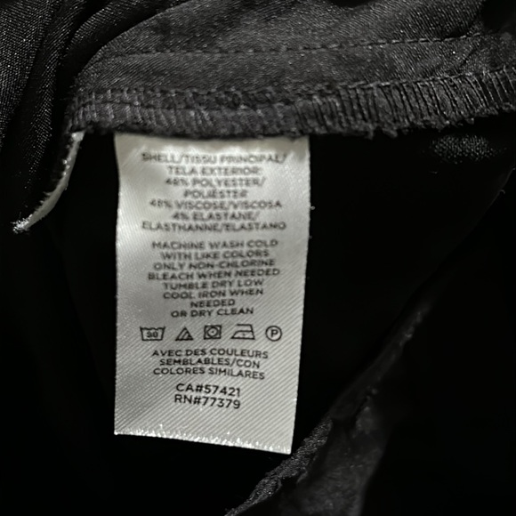 Ann Taylor Black Dress Pants 6 Straight Leg EUC - Picture 7 of 8